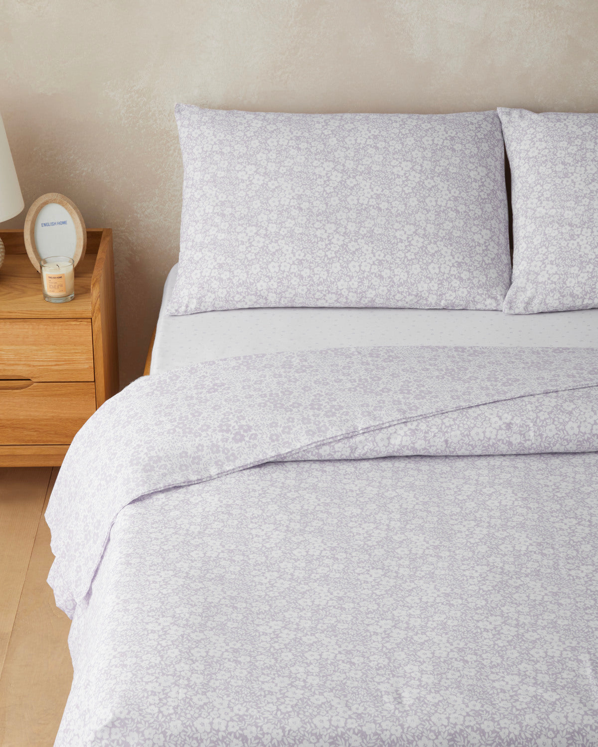 Easy Iron Duvet Cover Set - Pink & Purple (view 18)