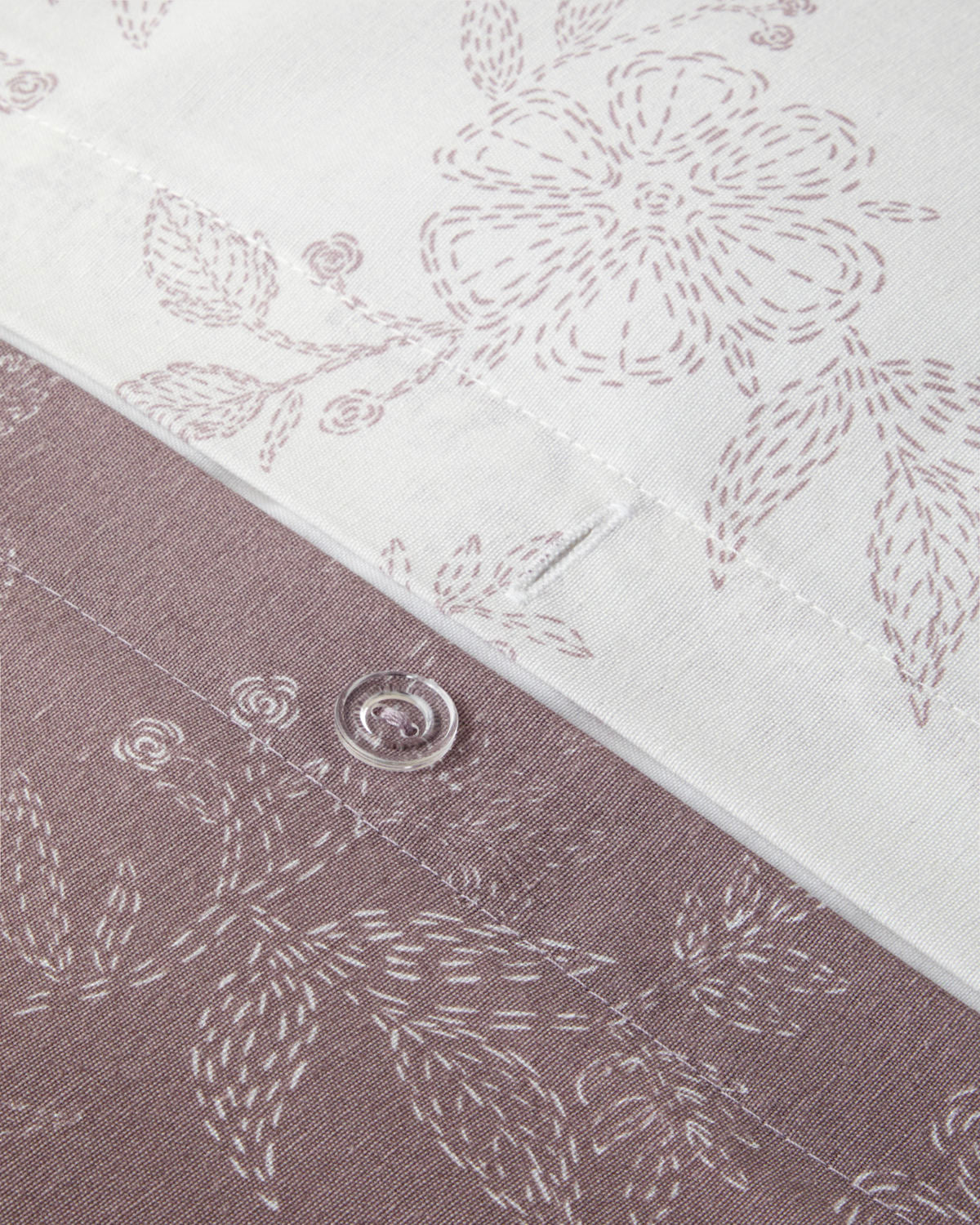 Easy Iron Duvet Cover Set Light Damson (view 8)