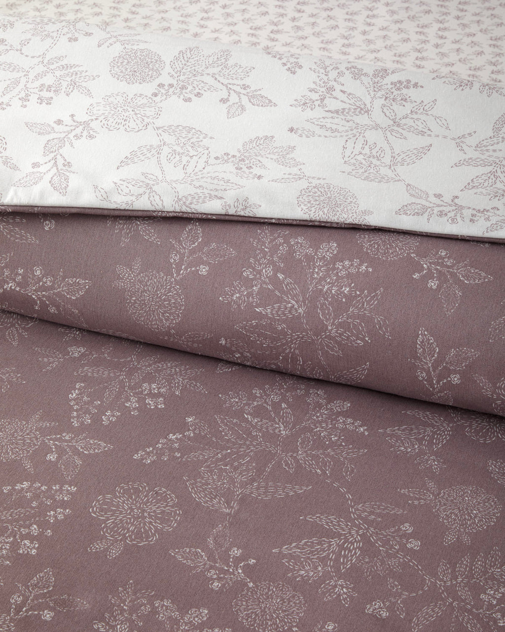 Easy Iron Duvet Cover Set Light Damson (view 11)