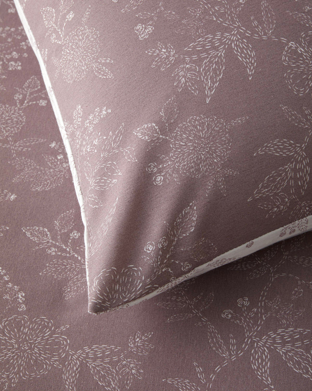 Easy Iron Duvet Cover Set Light Damson (view 12)