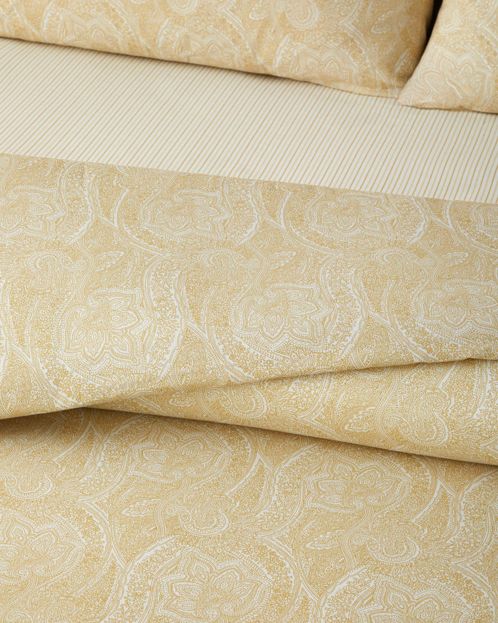 Easy Iron Duvet Cover Set Mustard (view 3)