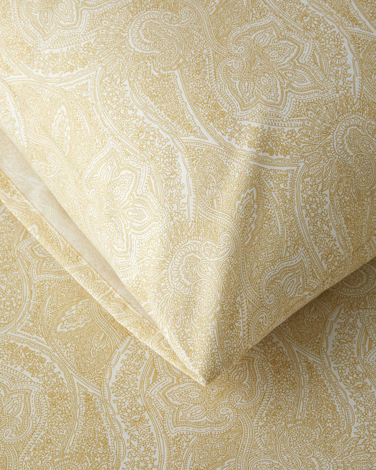 Easy Iron Duvet Cover Set Mustard (view 4)