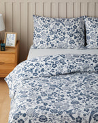Easy Iron Single Size Duvet Cover Set 160x220 cm Dark Blue (view 2)
