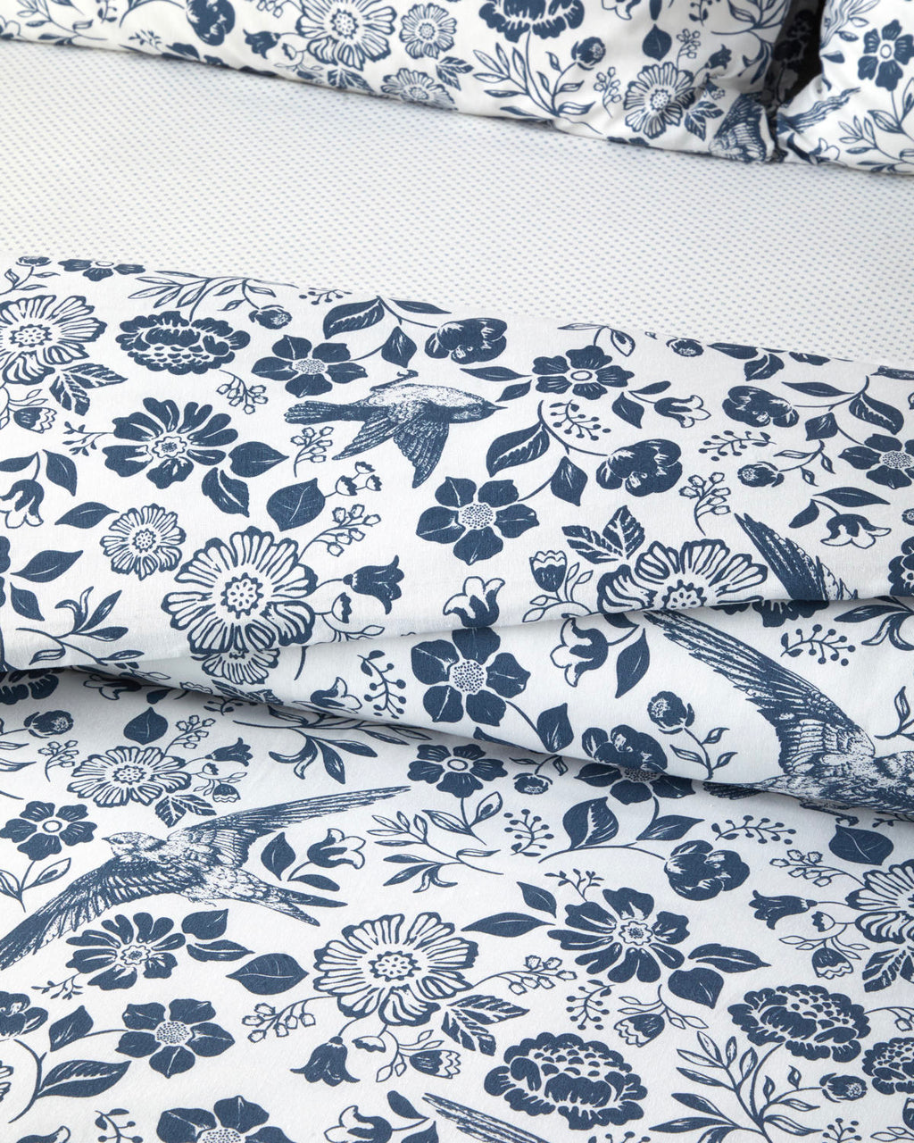 Easy Iron Single Size Duvet Cover Set 160x220 cm Dark Blue (view 3)