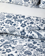 Easy Iron Single Size Duvet Cover Set 160x220 cm Dark Blue (view 3)