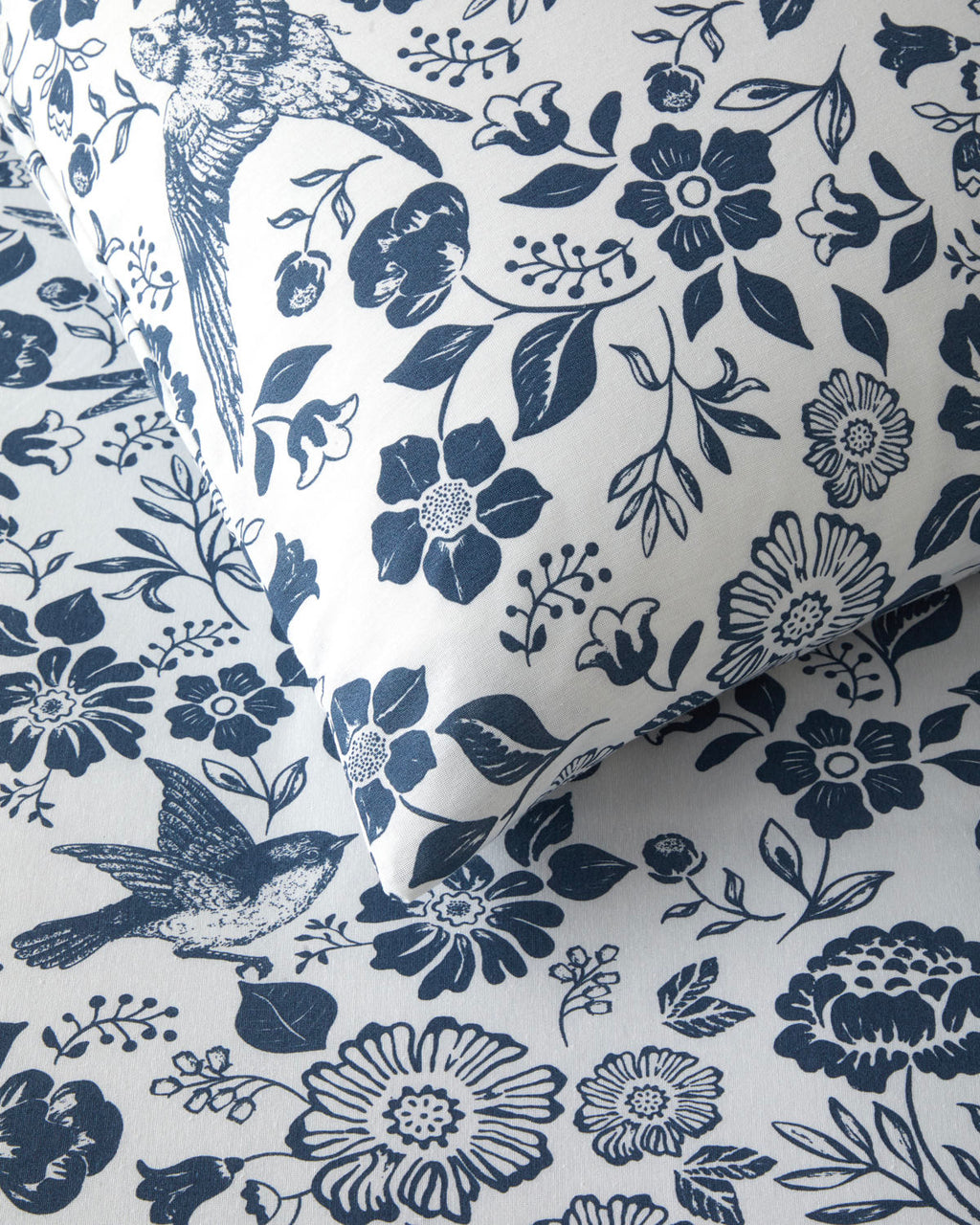 Easy Iron Single Size Duvet Cover Set 160x220 cm Dark Blue (view 4)