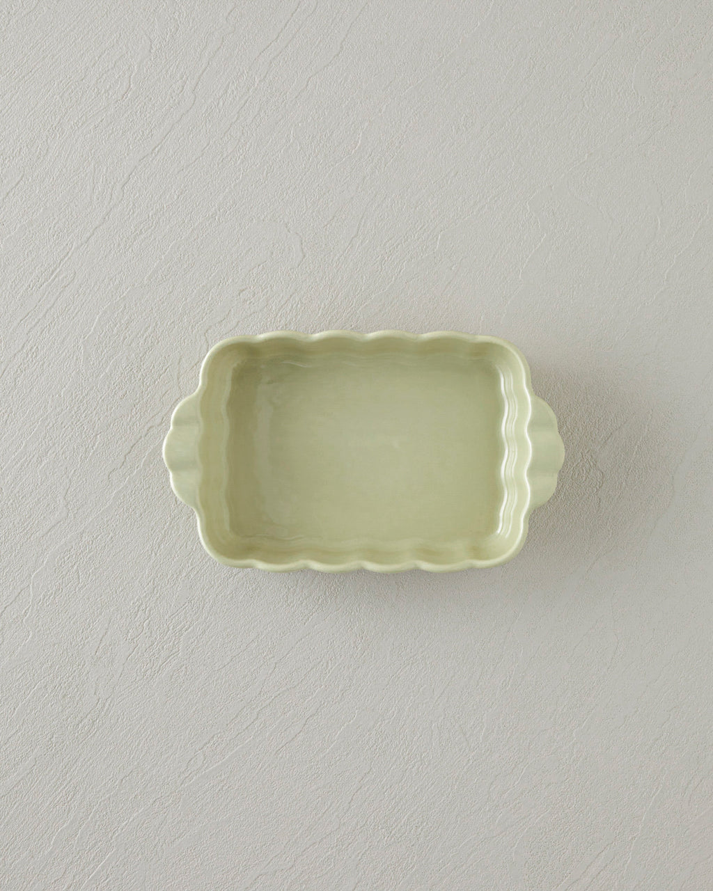 Cottage Stoneware Rectangular Oven Dish 22x13 cm Light Green