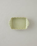 Cottage Stoneware Rectangular Oven Dish 22x13 cm Light Green