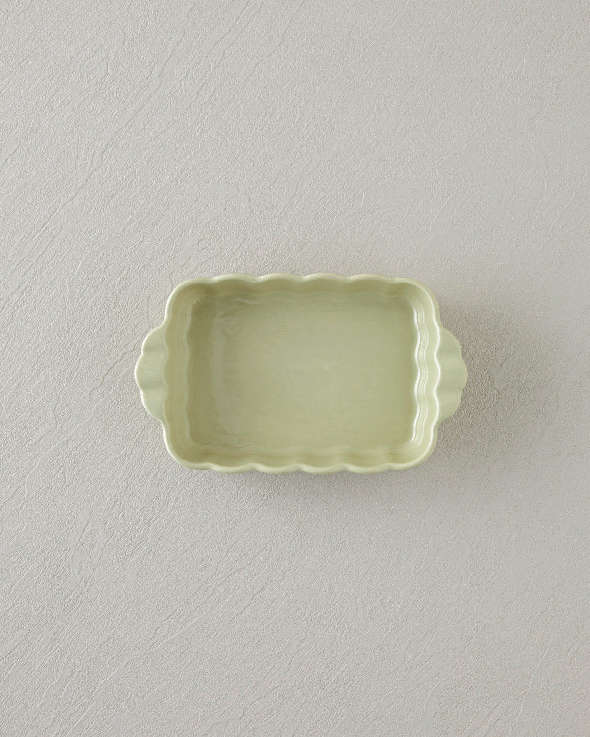 Cottage Stoneware Rectangular Oven Dish 22x13 cm Light Green