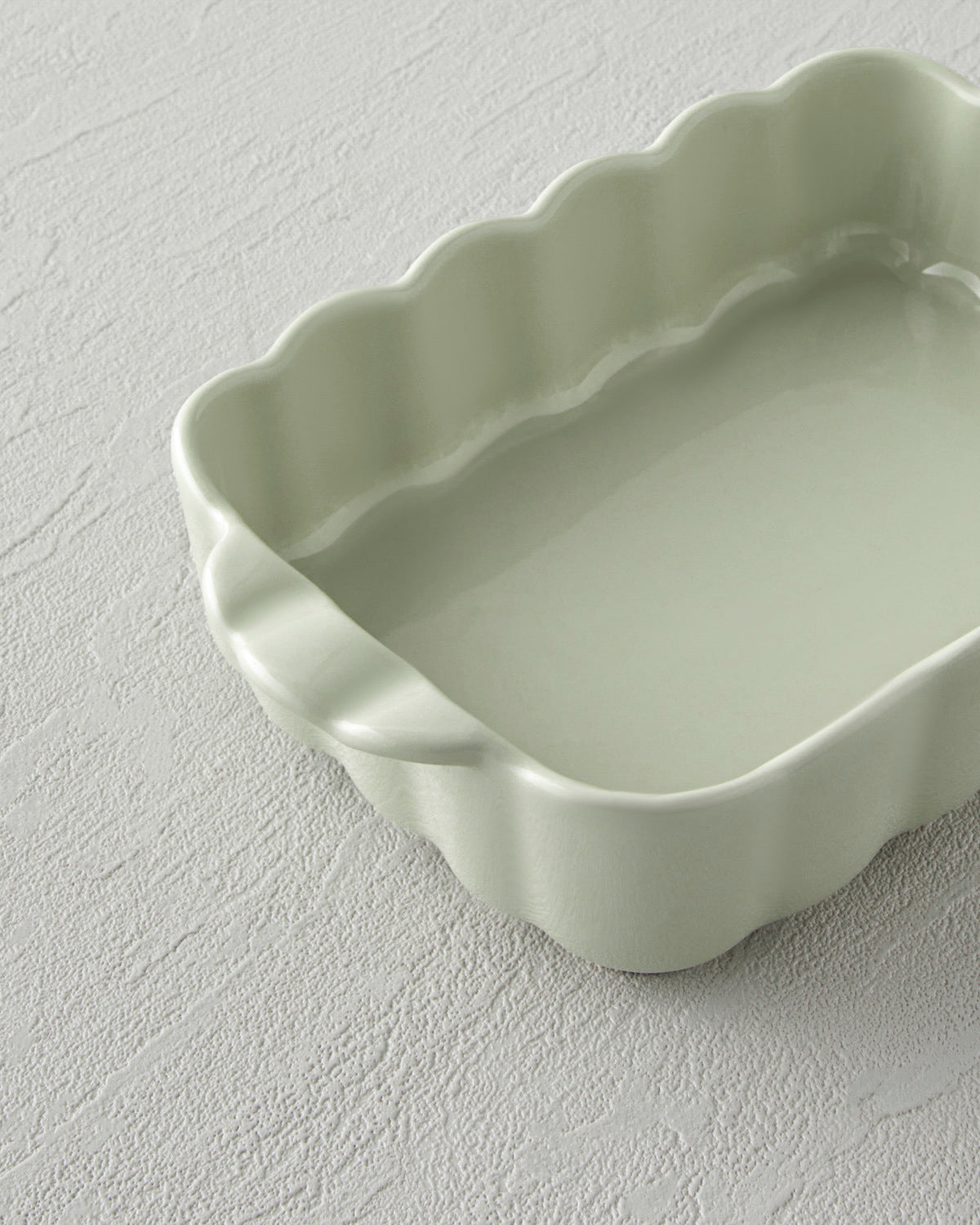 Cottage Stoneware Rectangular Oven Dish 22x13 cm Light Green (view 3)
