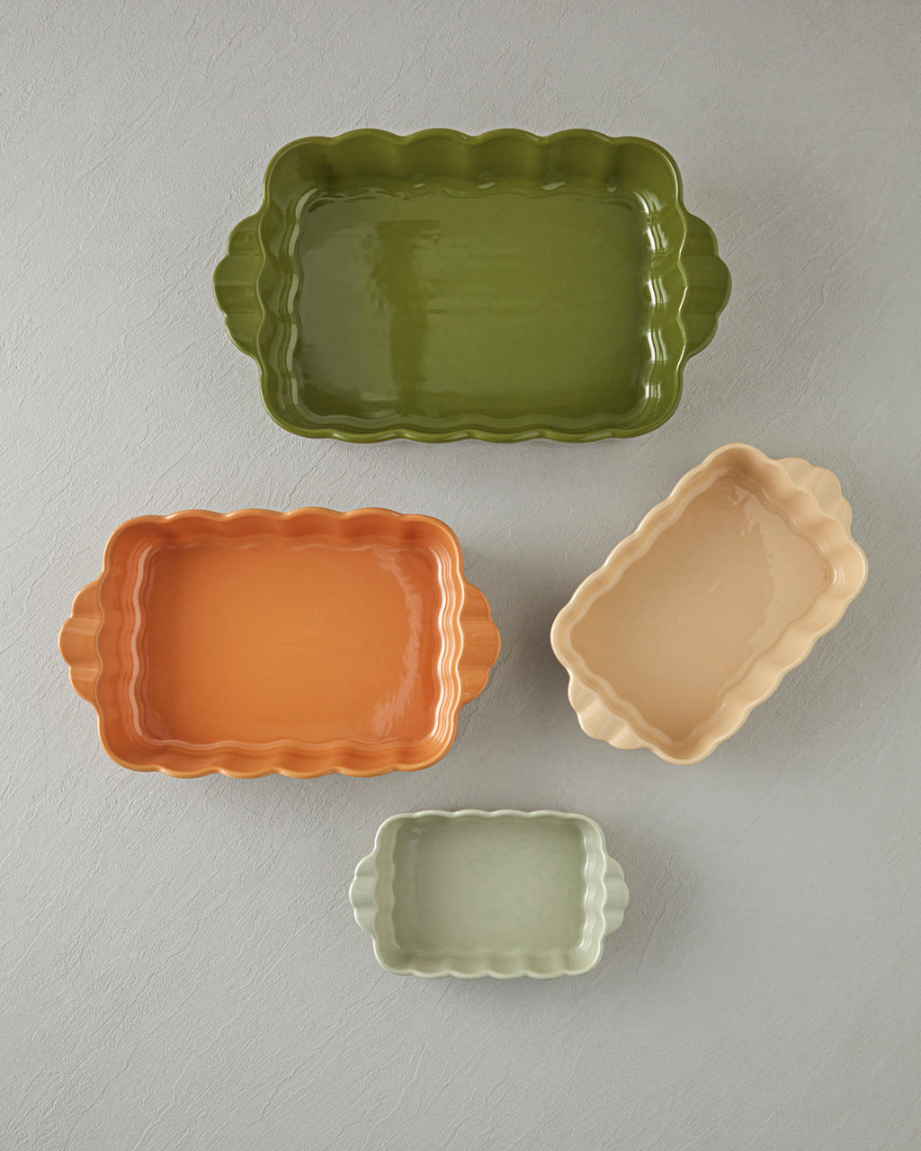 Cottage Stoneware Rectangular Oven Dish 22x13 cm Light Green (view 4)