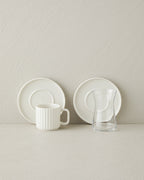 Lunara Porcelain 18 Pieces 6 Servings Tea-Coffee Set White (view 2)