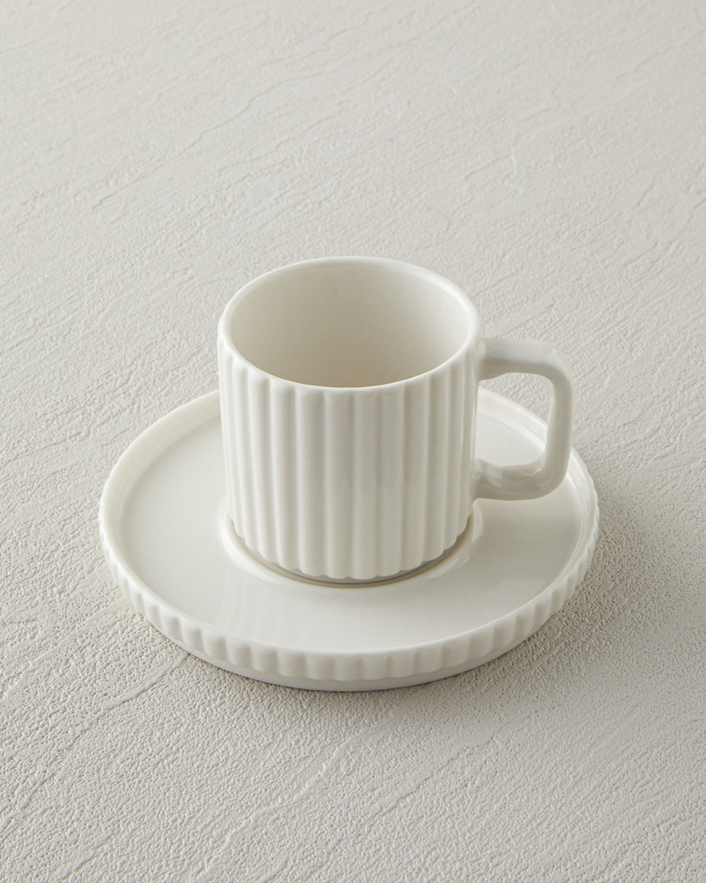 Lunara Porcelain 18 Pieces 6 Servings Tea-Coffee Set White (view 4)