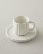 Lunara Porcelain 18 Pieces 6 Servings Tea-Coffee Set White (view 4)