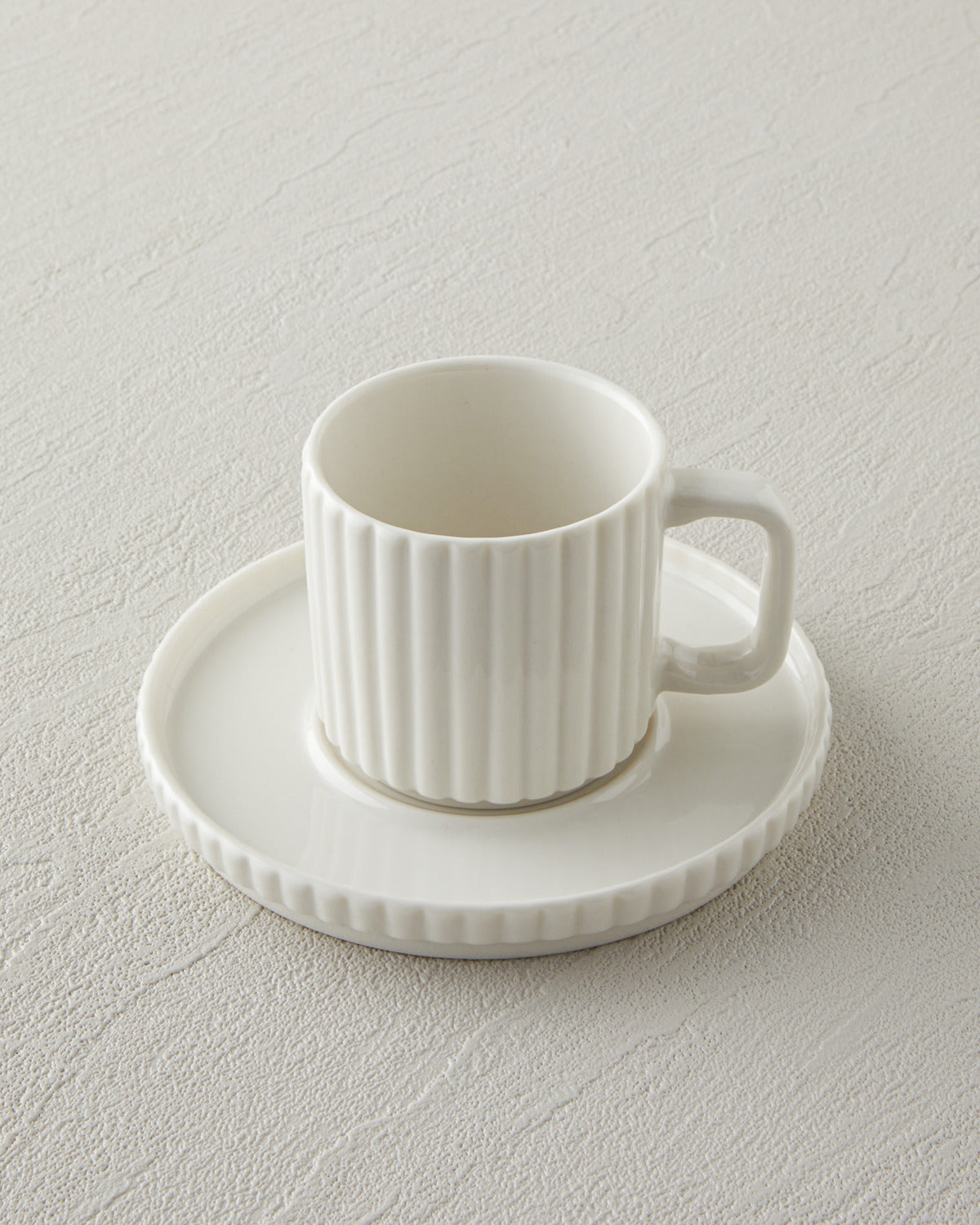 Lunara Porcelain 18 Pieces 6 Servings Tea-Coffee Set White (view 4)