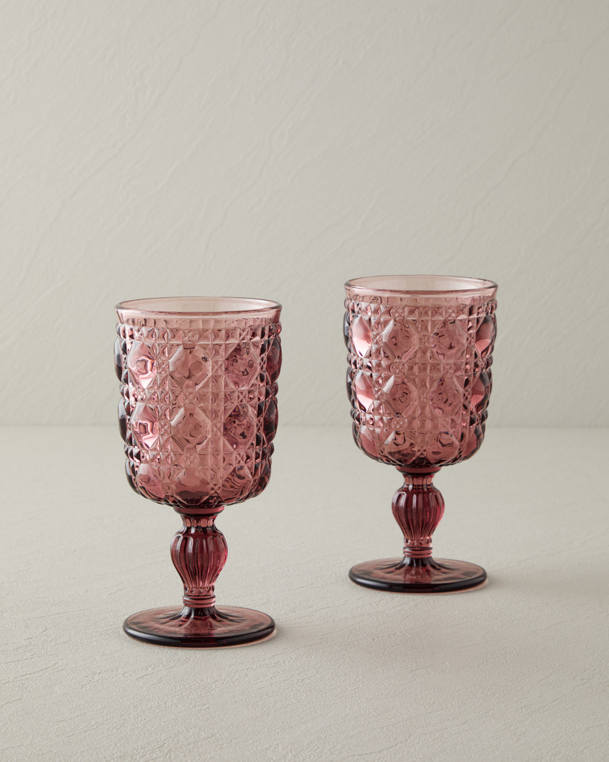 Glass 2 pcs Chalice 250 ml Pink