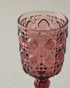 Glass 2 pcs Chalice 250 ml Pink (view 3)