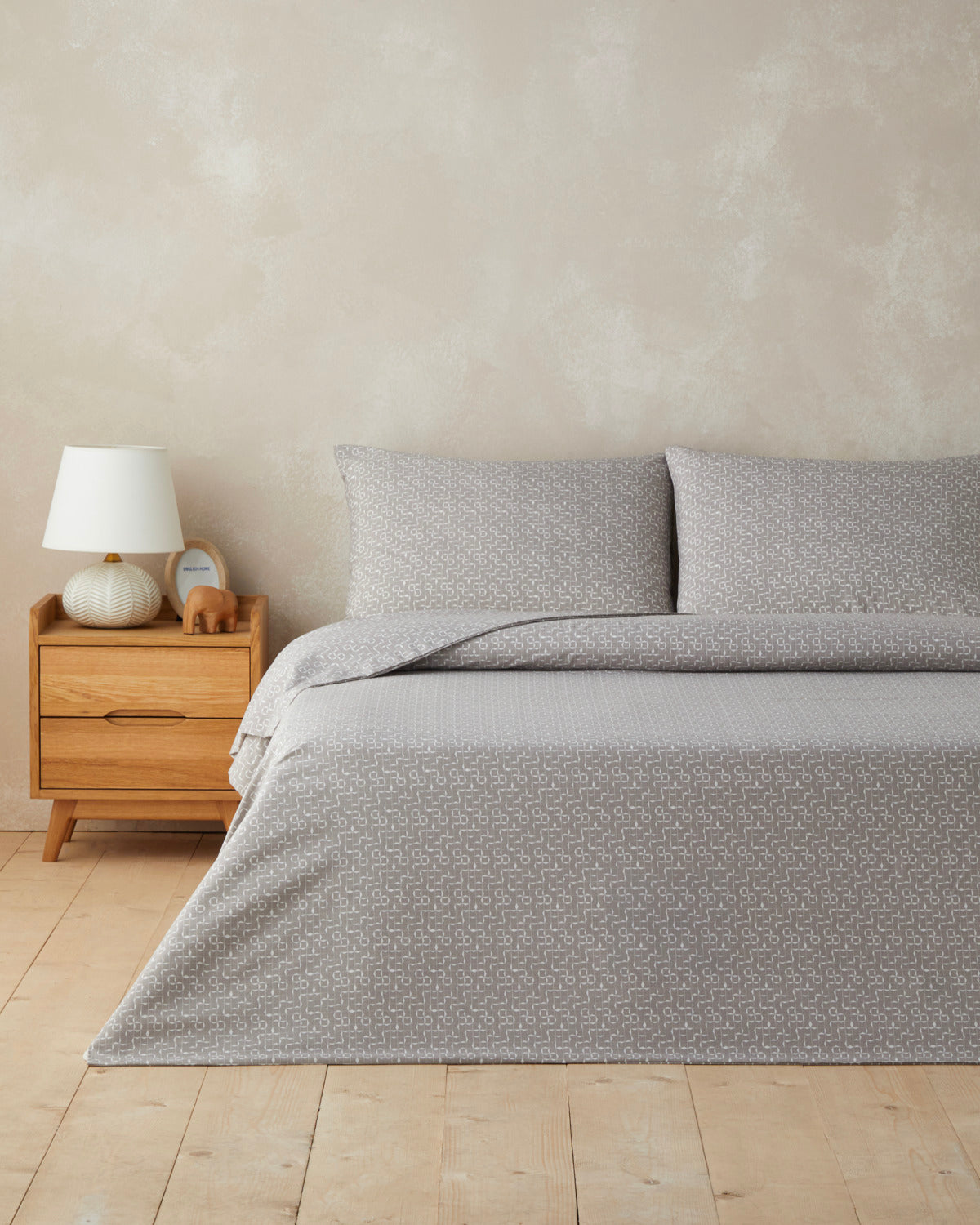 Easy Iron Duvet Cover Set Mink - Single 160x220 cm