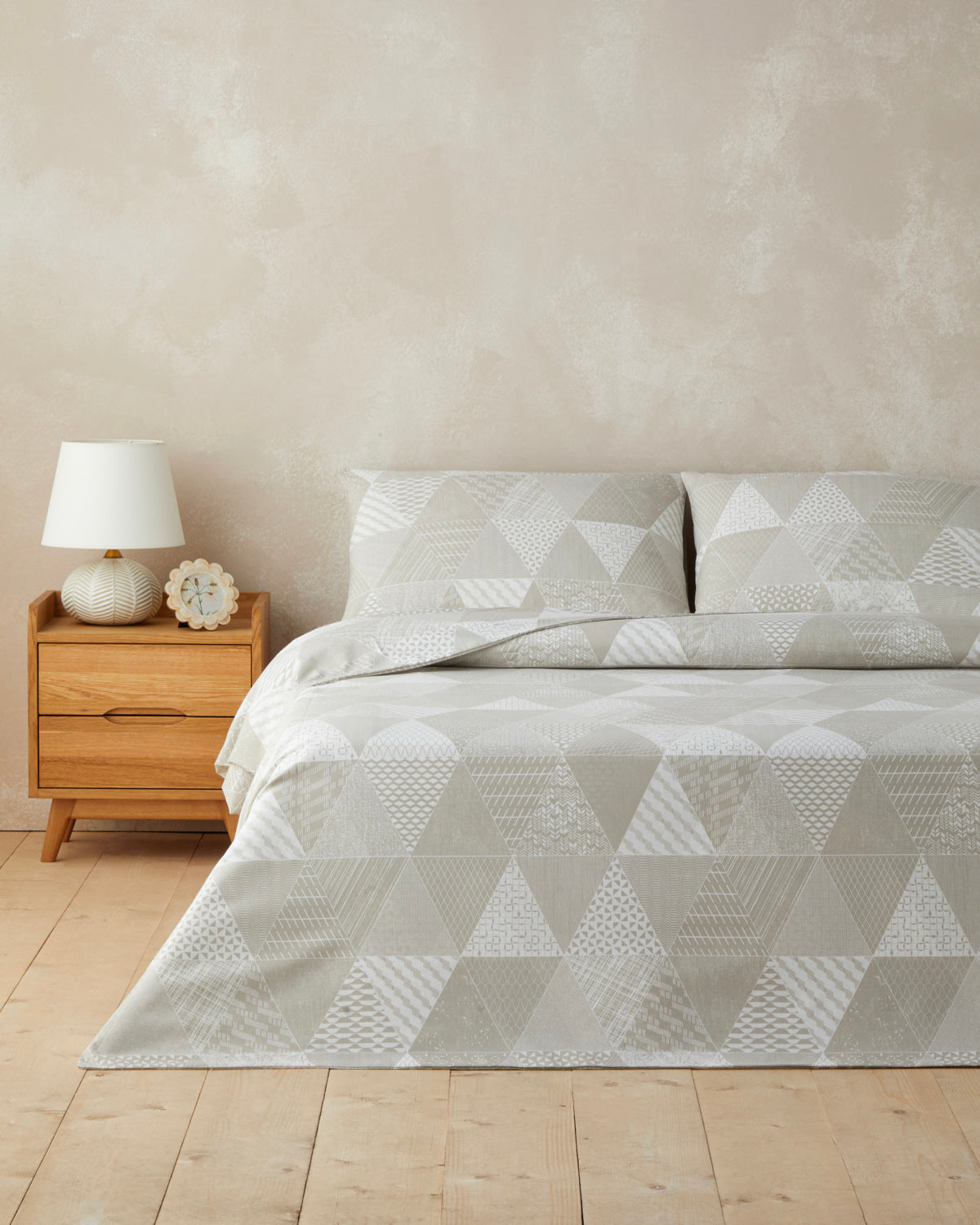 Easy Iron Duvet Cover Set Beige - Single 160x220 cm