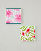 Bright Petals Ceramic Coaster 11x11 cm Pink (view 3)