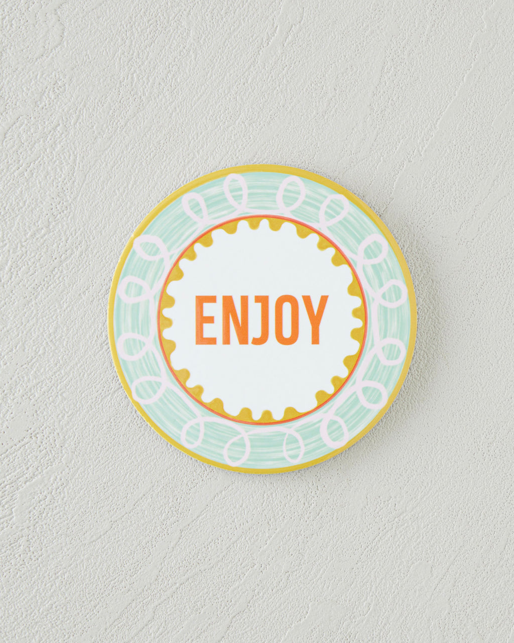 Ceramic Coaster 10 cm Green