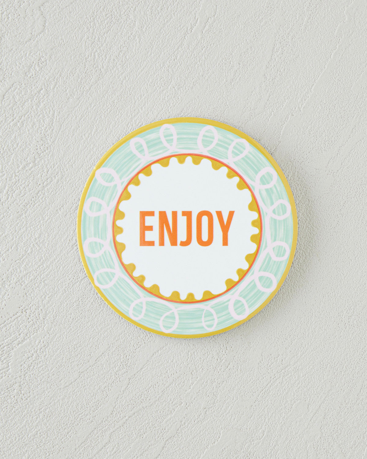 Ceramic Coaster 10 cm Green