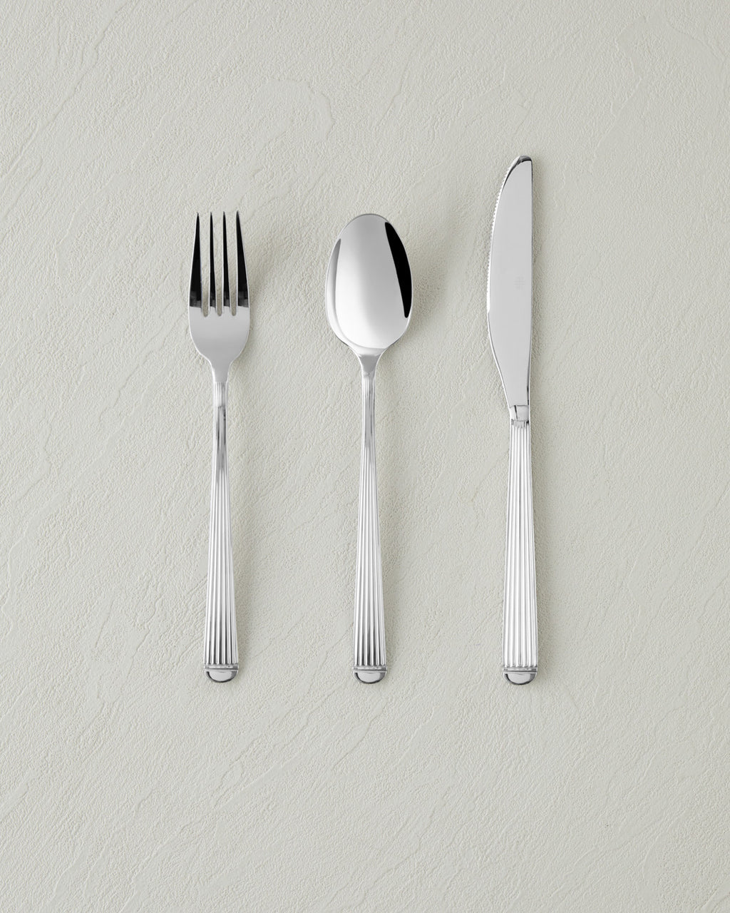 Stripes Stainless Steel Cutlery Set 18 Pieces, 6 Servings Silver
