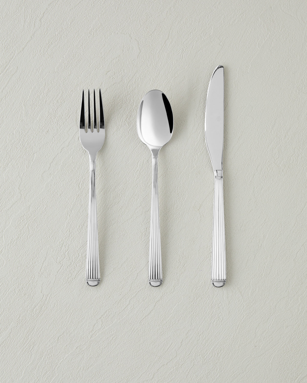 Stripes Stainless Steel Cutlery Set 18 Pieces, 6 Servings Silver