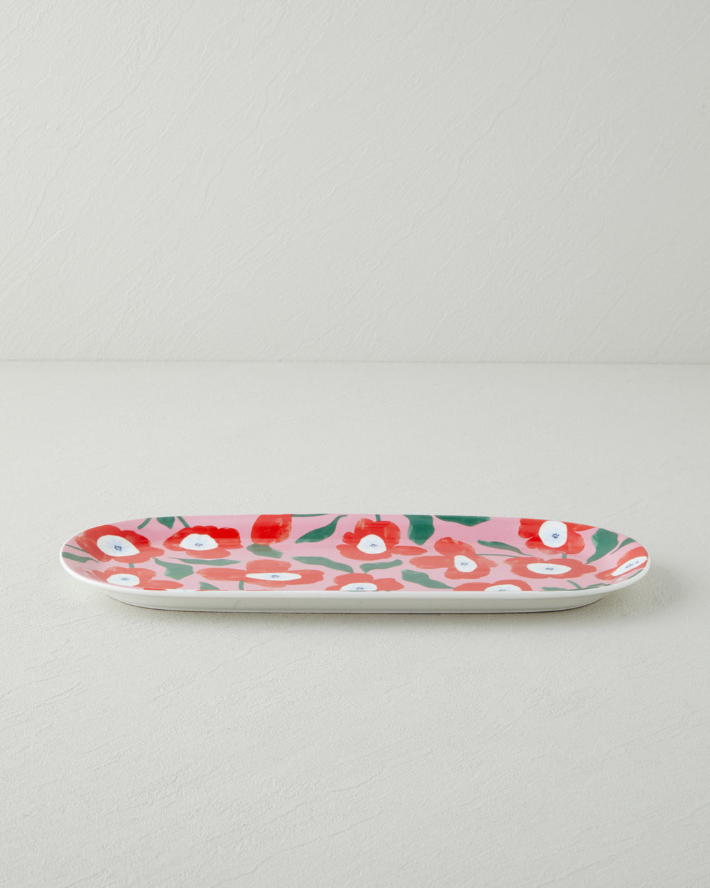New Bone China Rectangular Plate 15x33 cm Colored