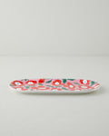 New Bone China Rectangular Plate 15x33 cm Colored