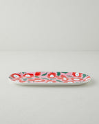 New Bone China Rectangular Plate 15x33 cm Colored