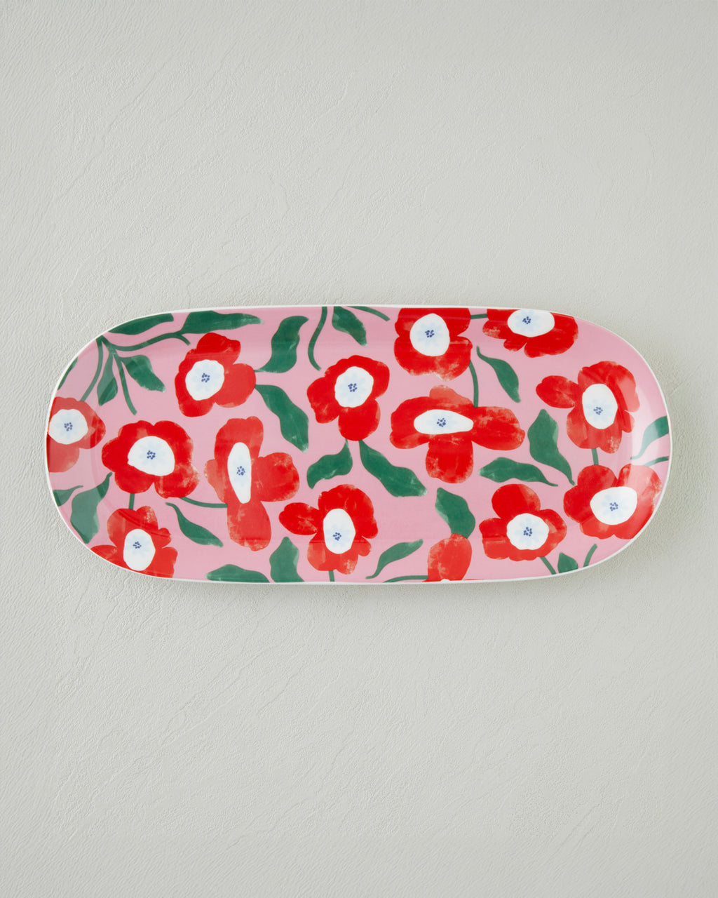 New Bone China Rectangular Plate 15x33 cm Colored (view 2)
