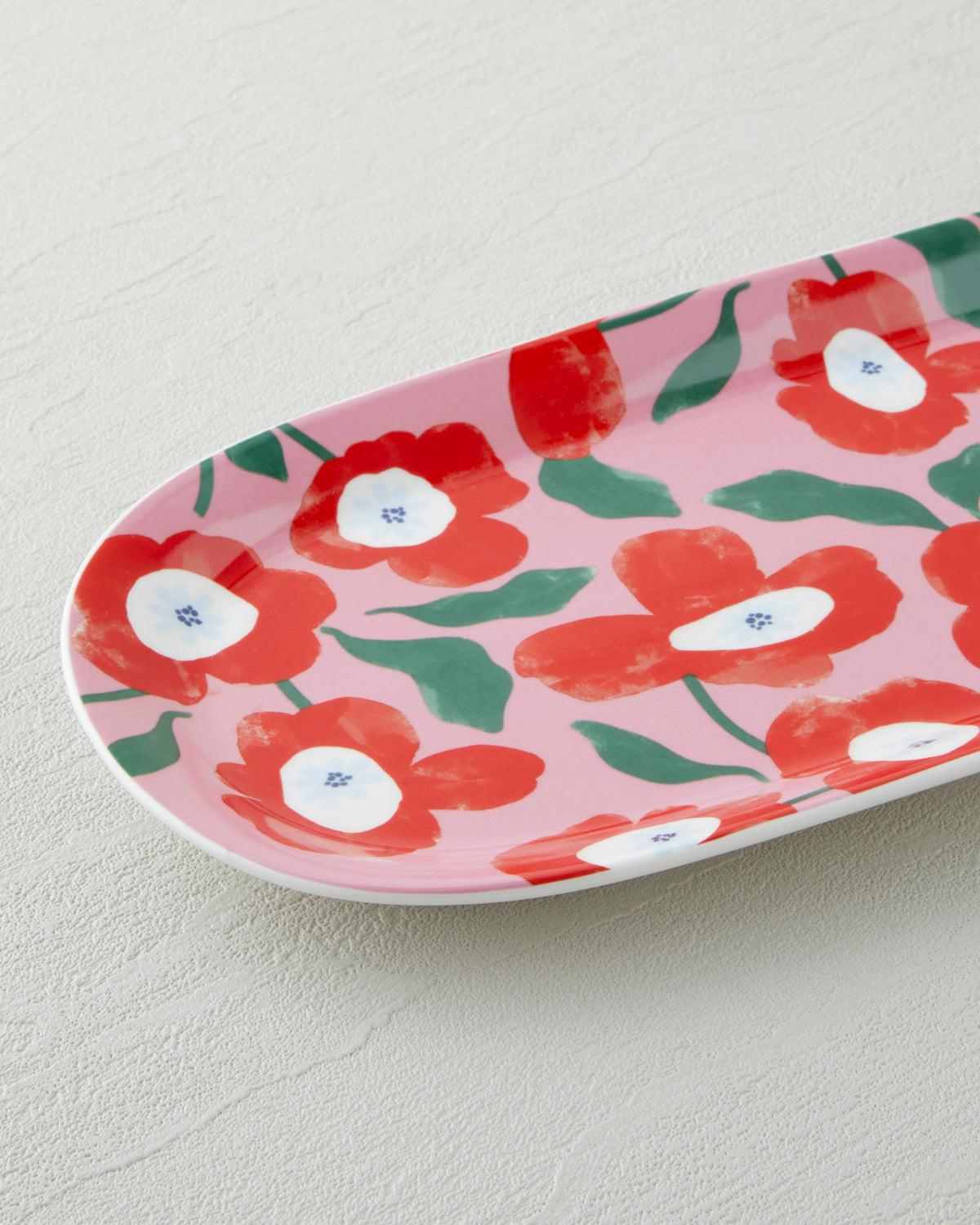 New Bone China Rectangular Plate 15x33 cm Colored (view 3)