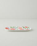 New Bone China Rectangular Plate 25x11 cm Colored