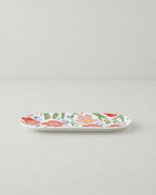 New Bone China Rectangular Plate 25x11 cm Colored