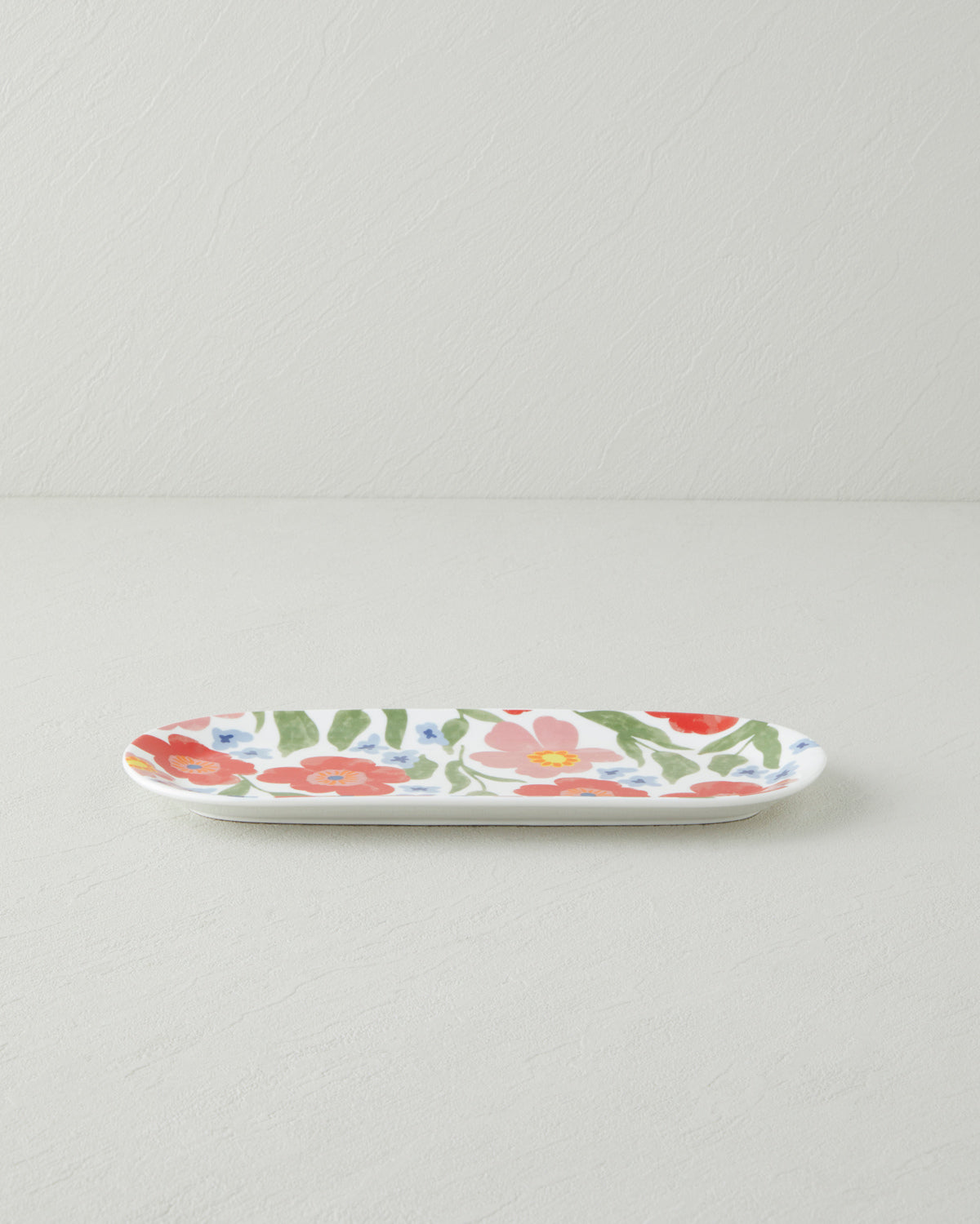 New Bone China Rectangular Plate 25x11 cm Colored
