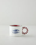 New Bone China Mug 260 ml Blue - Red - Green