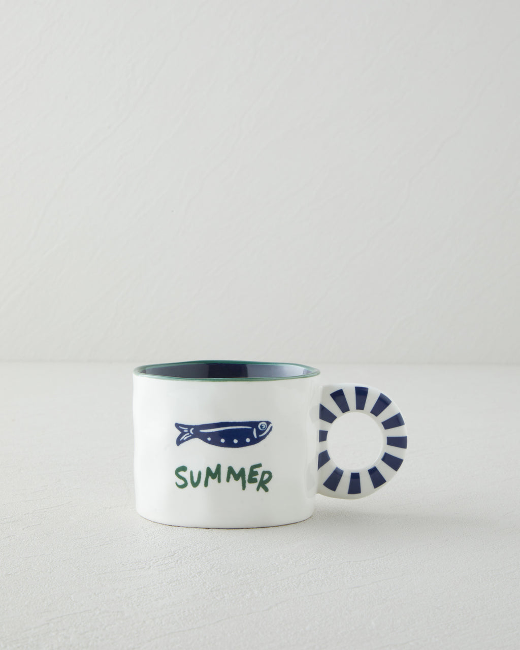 New Bone China Mug 260 ml Blue - Green