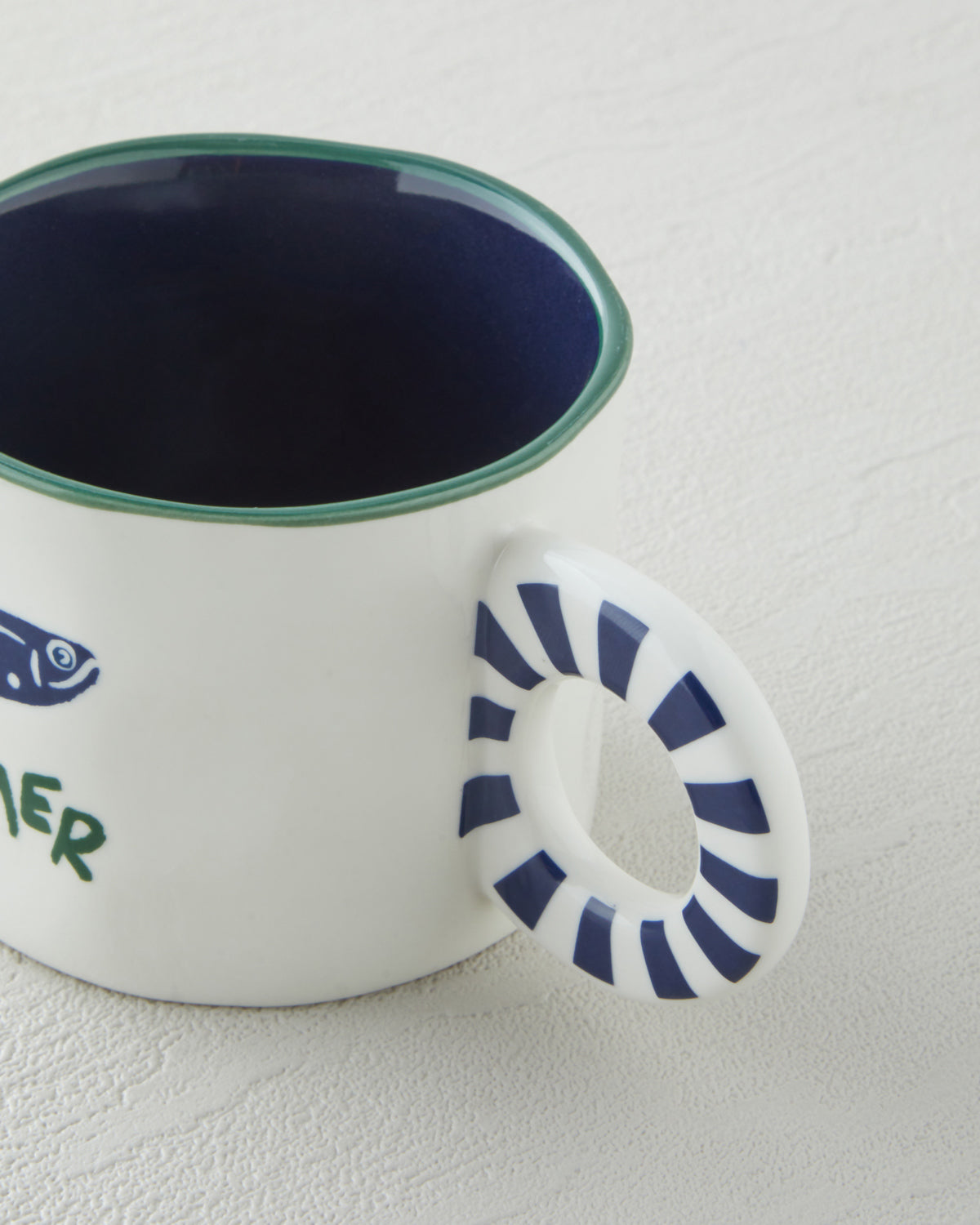 New Bone China Mug 260 ml Blue - Green (view 3)