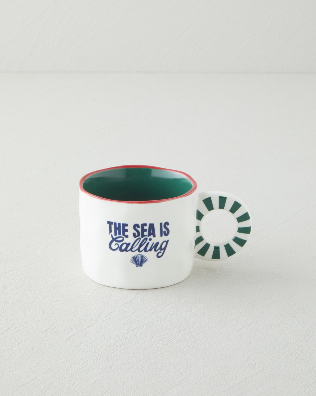 New Bone China Mug 260 ml Blue - Green (view 2)
