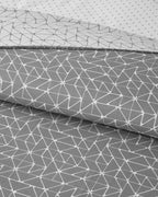Trio Shape Easy Iron Duvet Cover Set (view 12)