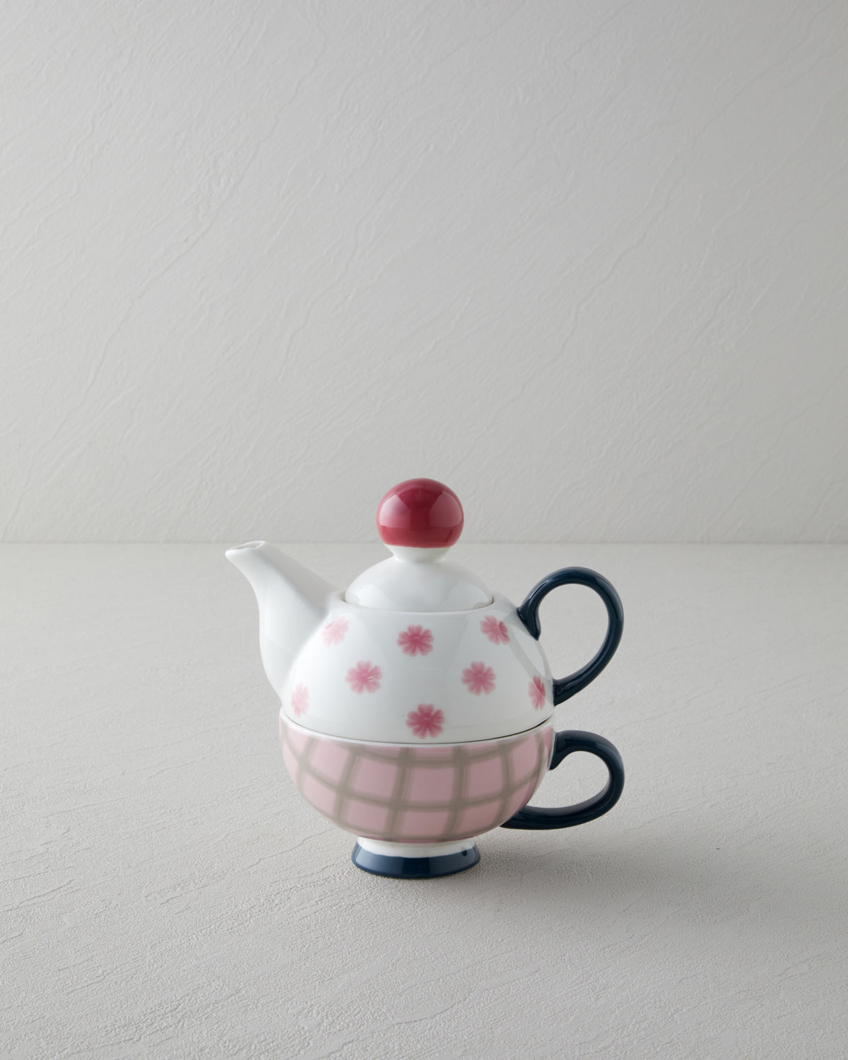 Florentis New Bone China Tea Pot Set 400 – 290 ml Pink - Green