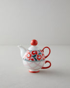 Bright Parade New Bone China Tea Pot Set 400 – 290 ml Red