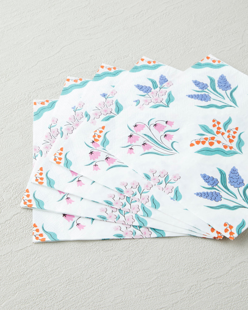 Daisy Grid Paper 20 pcs Napkin 33x33 cm Colored (view 2)