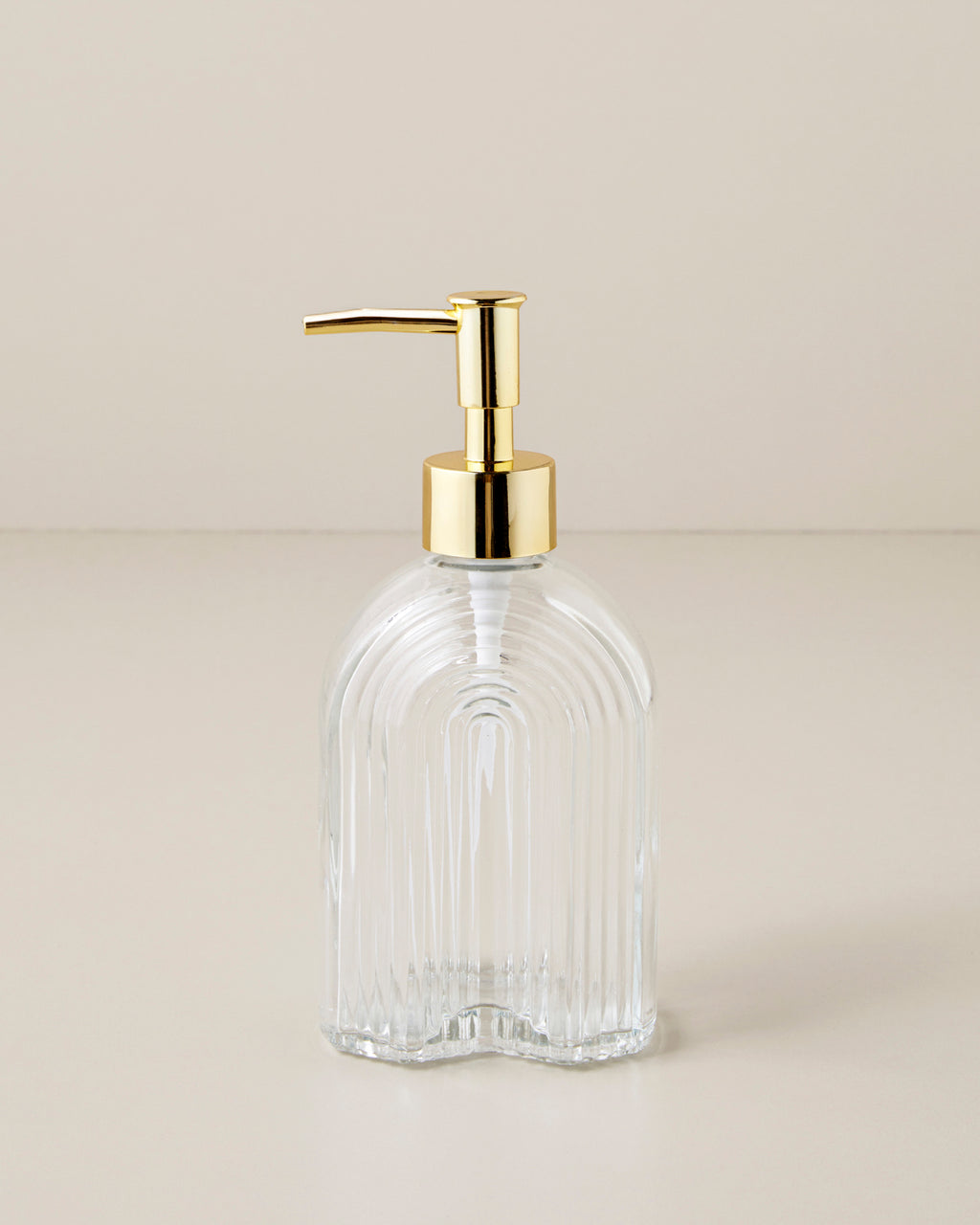 Karen Glass Bathroom Soap Dispenser 18.5 cm Transparent