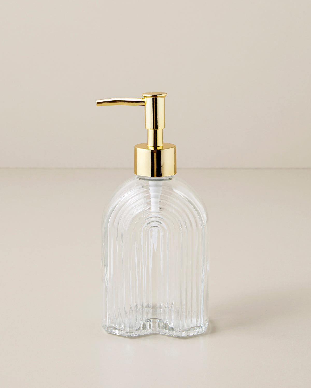 Karen Glass Bathroom Soap Dispenser 18.5 cm Transparent
