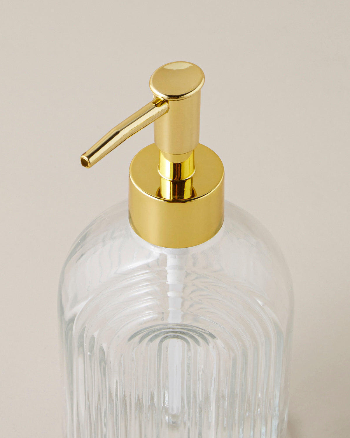 Karen Glass Bathroom Soap Dispenser 18.5 cm Transparent (view 3)