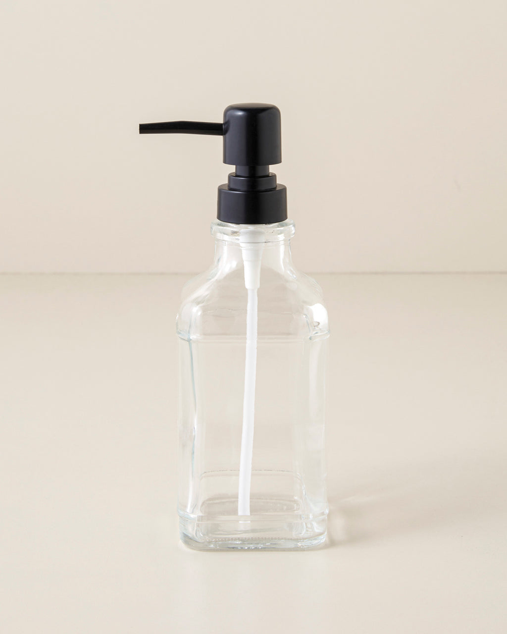 Karin Glass Bathroom Soap Dispenser 21 cm Transparent