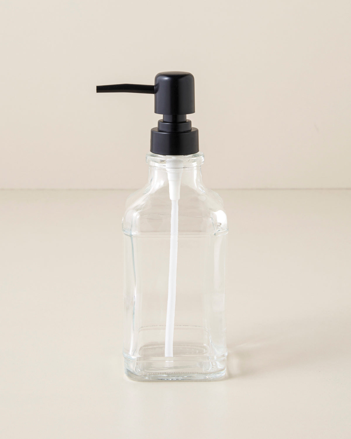 Karin Glass Bathroom Soap Dispenser 21 cm Transparent