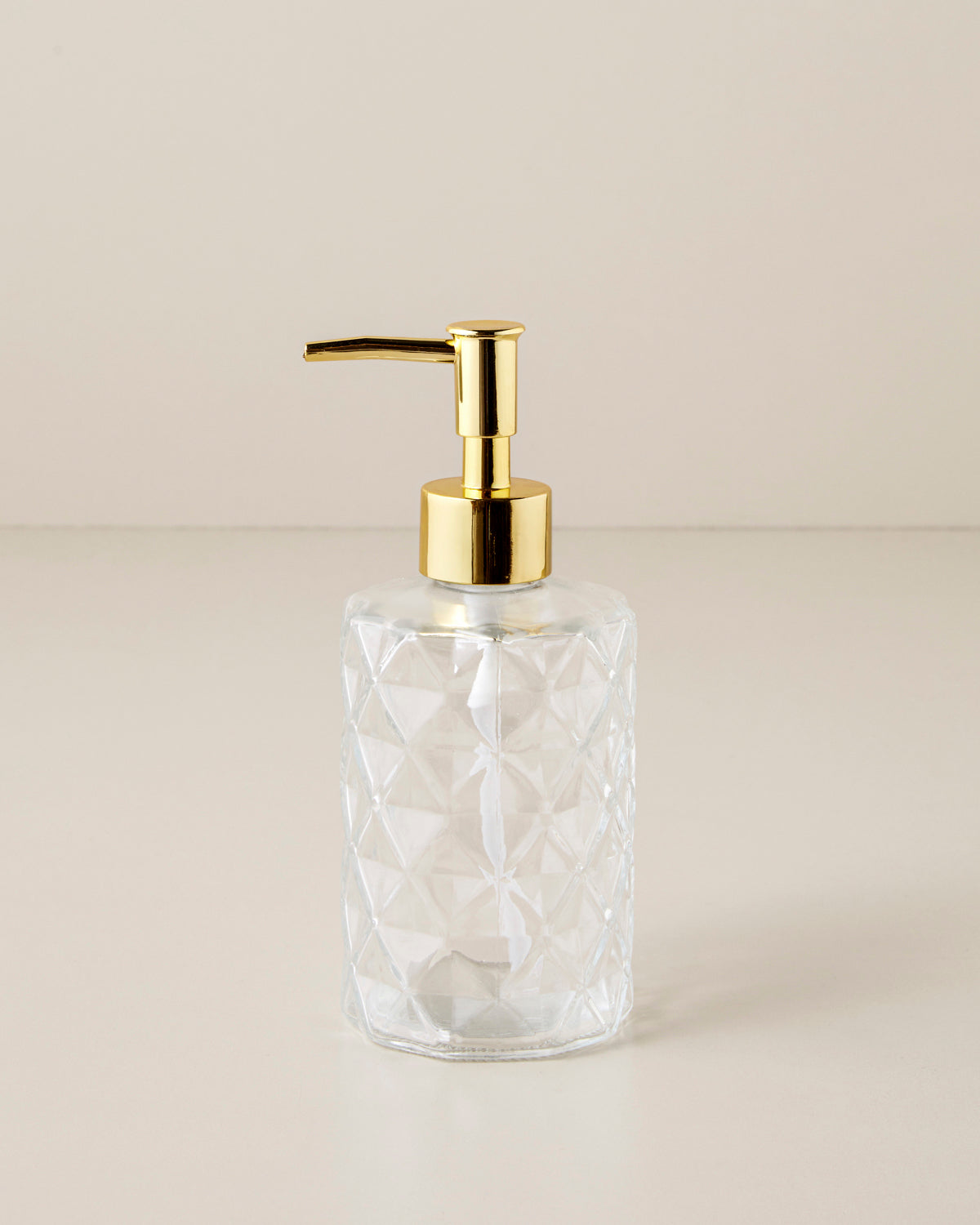 Karina Glass Bathroom Soap Dispenser 17.5 cm Transparent